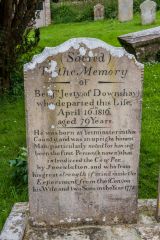 Grave of Benjamin Justy, pioneer of smallpox vaccination