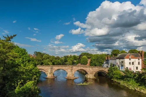 Wye Bridge from the west (A66 roadbridge)