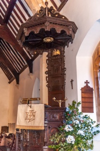 The 17th century pulpit and tester