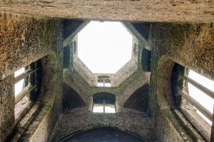 Inside the east tower