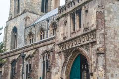 The north front of the abbey church