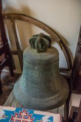 A disused bell in the nave