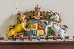 The cast-iron royal coat of arms, 1850