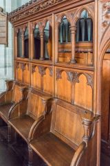 Locally-made choir stalls