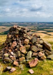 A cairn near the summit