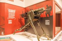 A captured WWI German machine gun