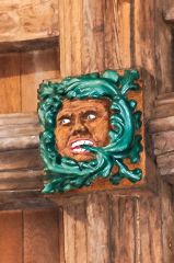 York Guildhall, Green Man roof boss in the hall