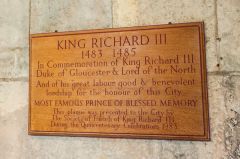 York Guildhall, Richard III commemorative plaque