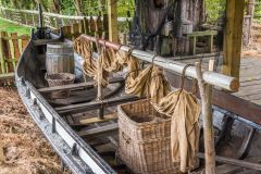 A recreated Viking-era boat
