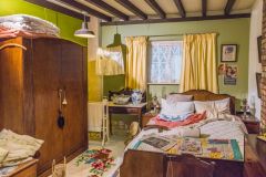 A traditional farmhouse bedroom