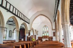 Looking east down the nave