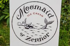'Moomaid of Zennor' ice cream sign