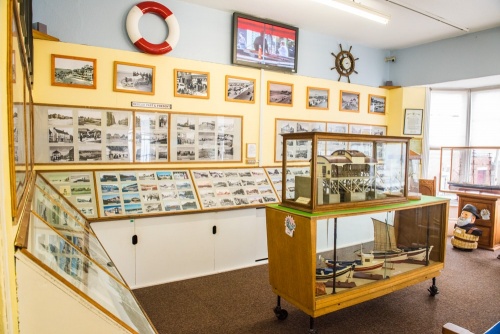 The first-floor heritage exhibit