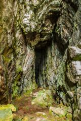 Prince Charlie's Cave, The narrow passage at the back of the cave