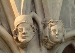 carved heads