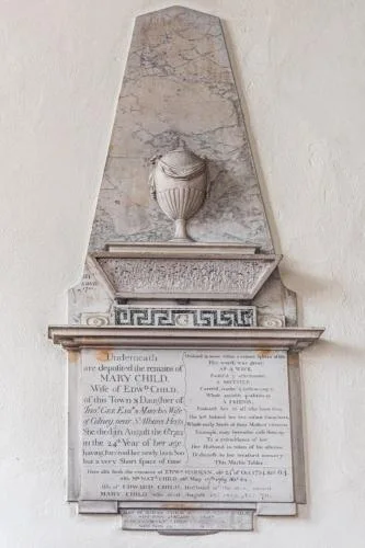 Mary Child memorial, 1782