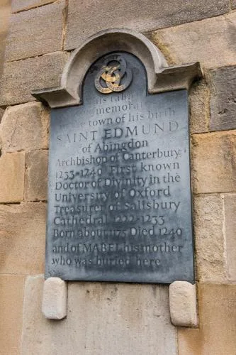 St Edmund of Abingdon plaque