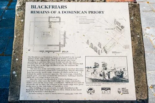 The friary information panel