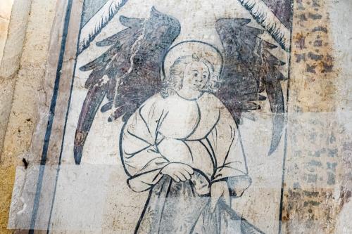 Restored medieval wall paintings