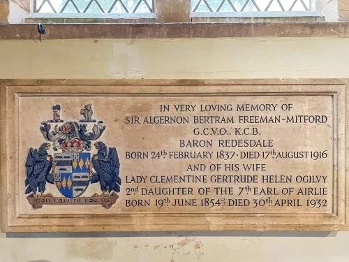 Baron and Lady Redesdale's memorial