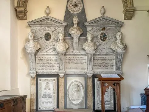 Rushout family memorial, north aisle