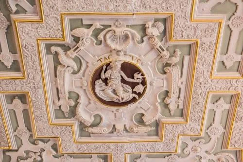 State Drawing Room ceiling strapwork