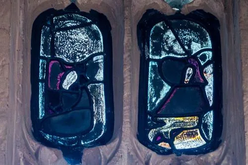 Medieval glass, north aisle