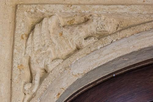 Carved dragon, south doorway