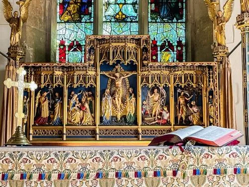 The 19th-century reredos