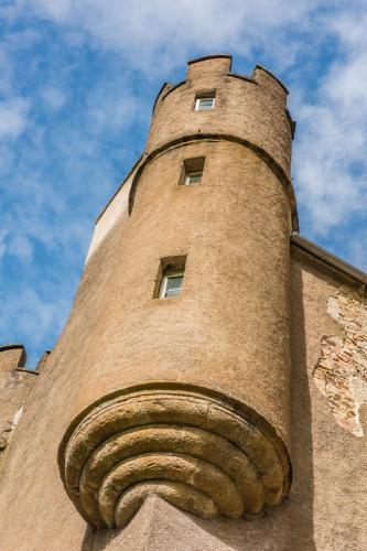 A picturesque castle turret