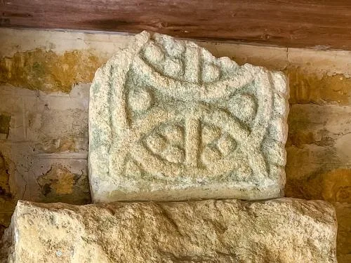 Saxon carved stone, south porch