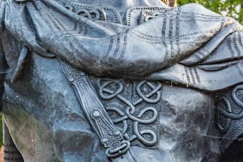 King Ethelbert's costume detail