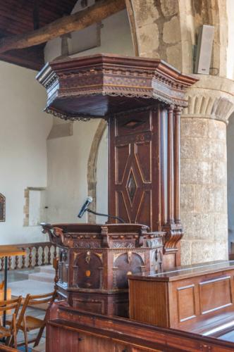 The 1658 pulpit and sounding board