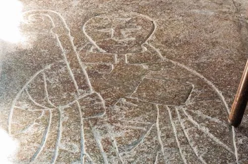 12th-century grave slab of a prior