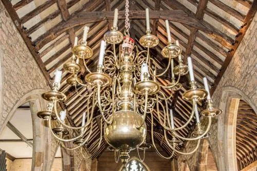 1726 brass chandelier