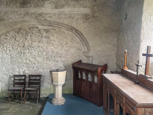 The very simple church interior
