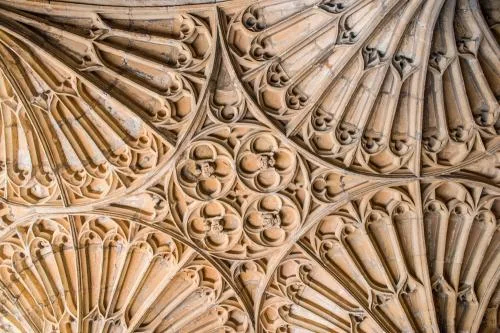 Fan vaulting in the south porch
