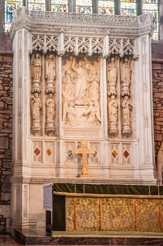 The high altar and reredos