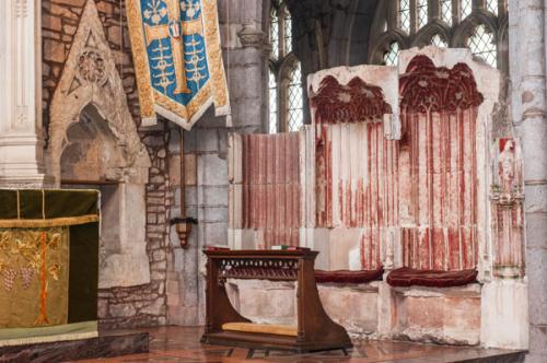 The 15th-century sedilia