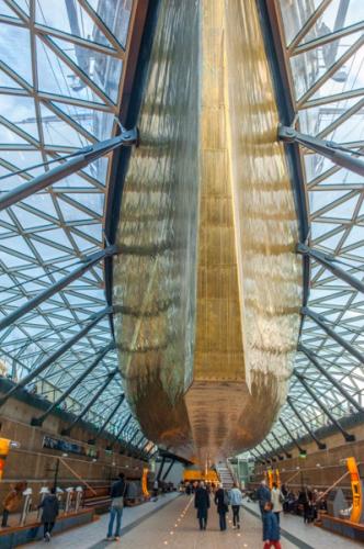 Underneath the ship
