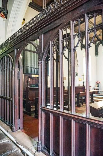 The 15th-century rood screen