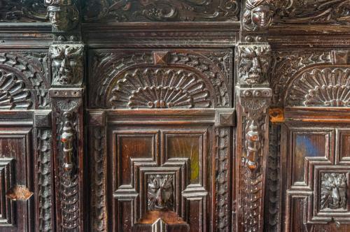 Jacobean panel on the pulpit