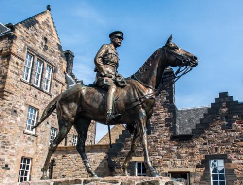 Earl Haig statue outside the National War Museum