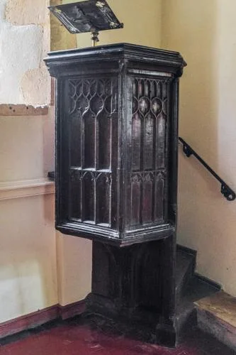 The 14th-century pulpit