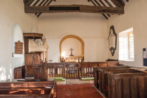 Looking up the nave