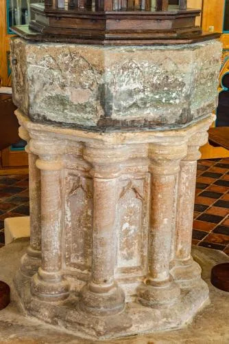 The 13th-century font