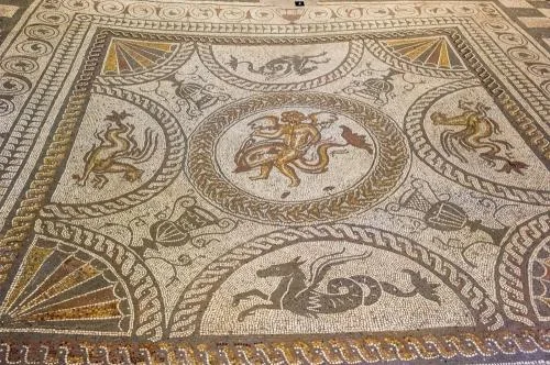 Mosaic floor, Fishbourne Roman Palace