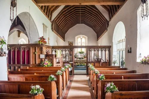 The church interior