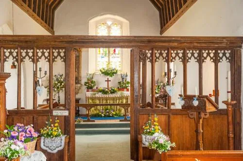 The 14th-century screen