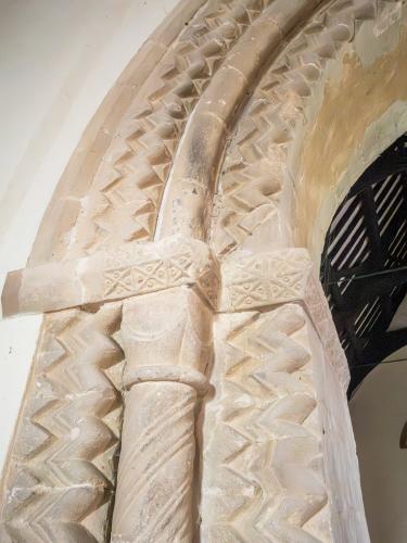 The Norman chancel arch